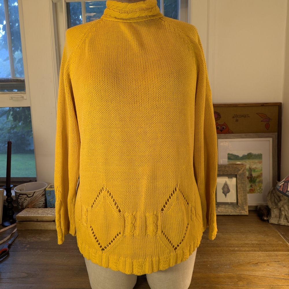 Recollections Yellow Cowl Neck Sweater